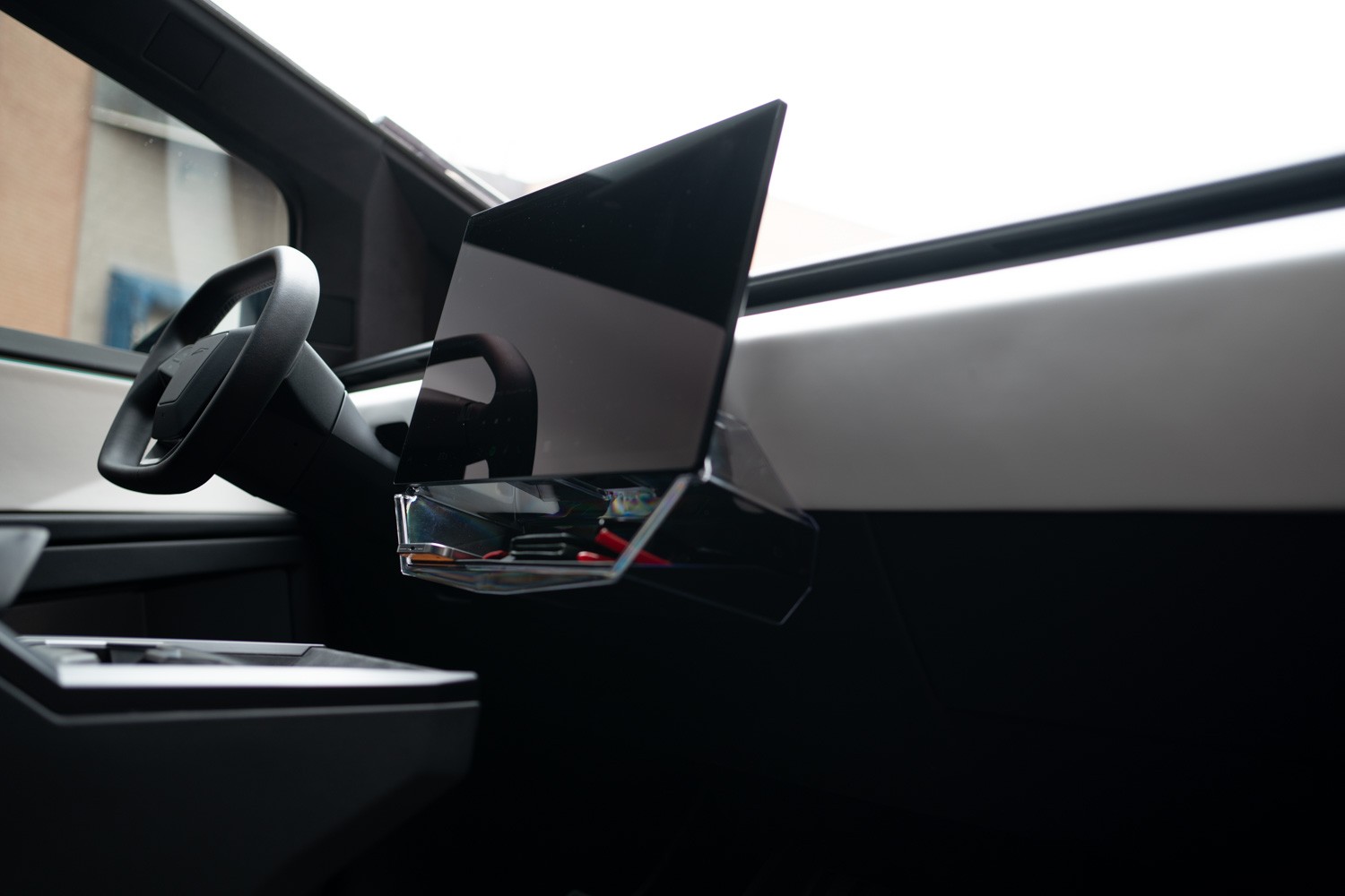Cybertruck Under Screen Organizer Storage