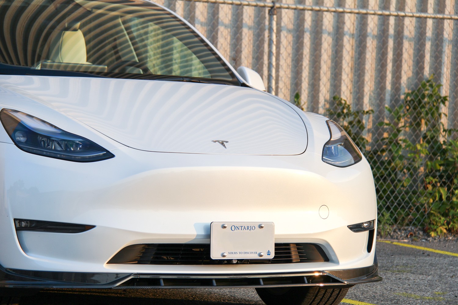 Removable front licence plate for model Y
