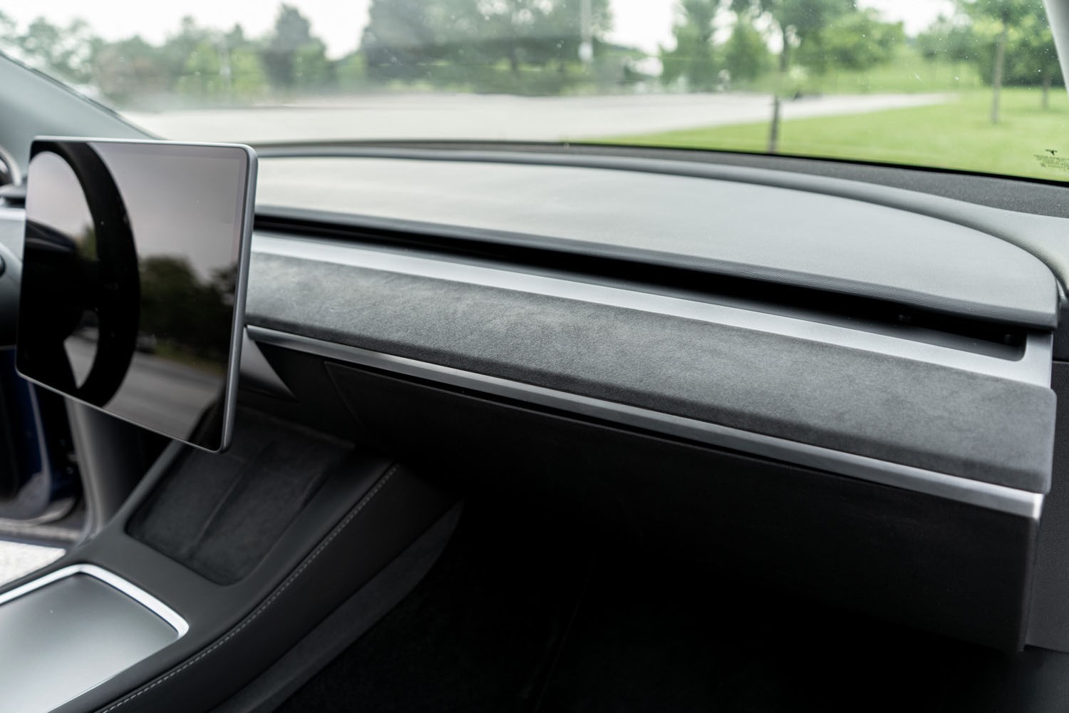Tesla Model Y Alcantara Dash and Door Trim