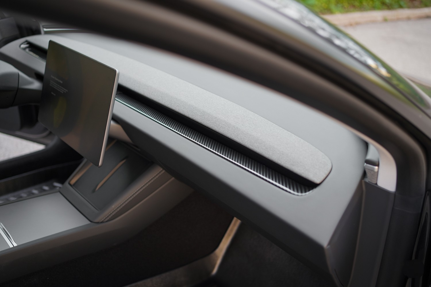 Tesla Dash Cover Gloss Carbon Fiber for 2024 Highland